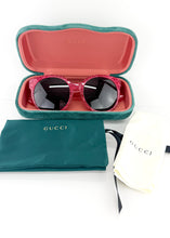 Load image into Gallery viewer, Gucci Oversized Pink Glitter Sunglasses