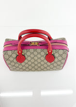 Load image into Gallery viewer, Gucci Supreme Canvas 2 Way Bag Pink Red