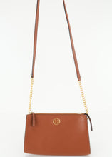 Load image into Gallery viewer, Tory Burch Pebbled Leather Robinson Crossbody Tan