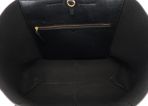 Tory Burch McGraw Large Leather Tote Black