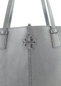 Tory Burch McGraw Large Leather Tote Black