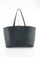 Load image into Gallery viewer, Tory Burch McGraw Large Leather Tote Black