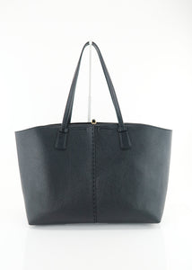 Tory Burch McGraw Large Leather Tote Black