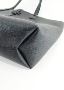 Tory Burch McGraw Large Leather Tote Black
