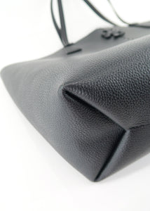 Tory Burch McGraw Large Leather Tote Black