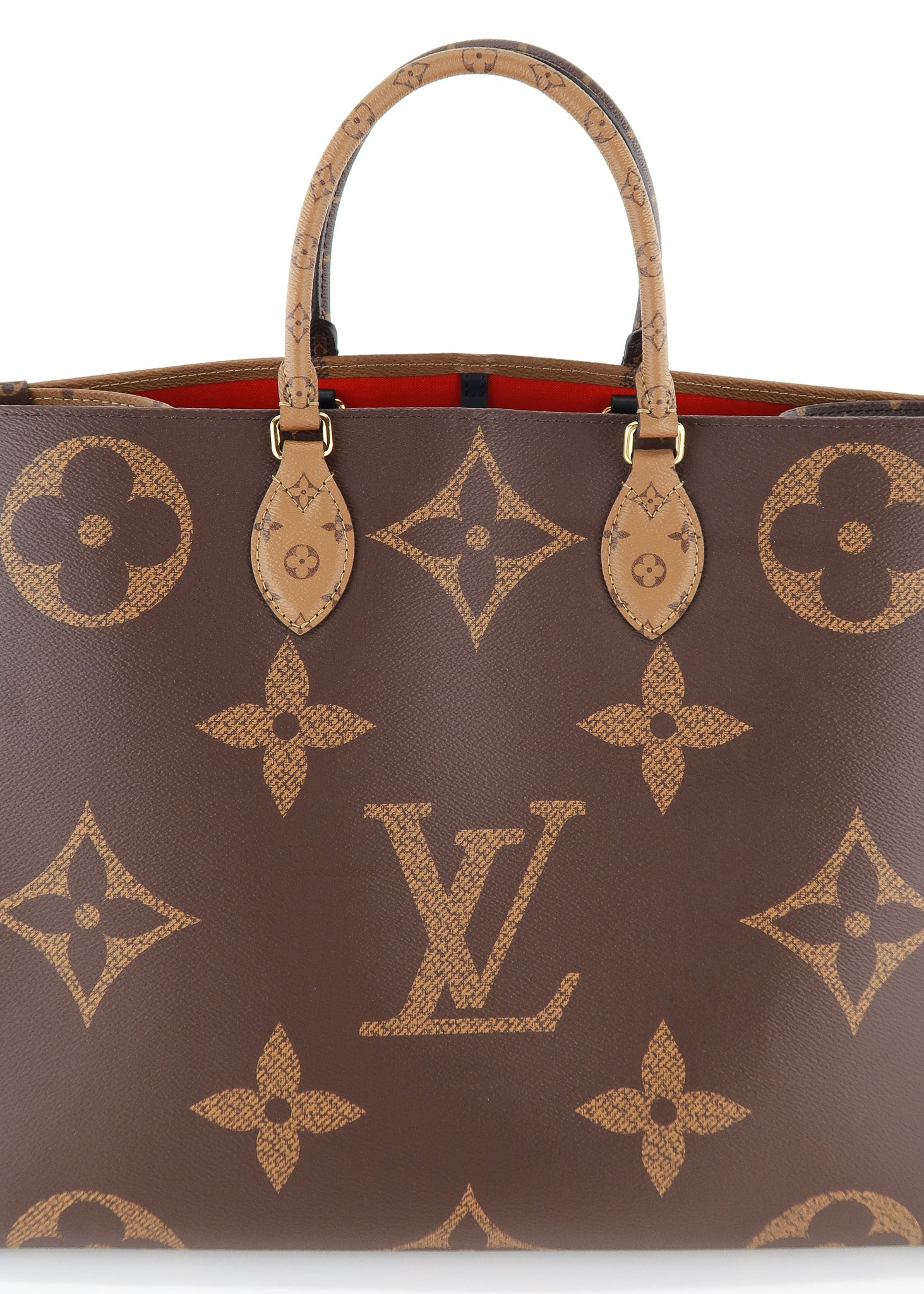 Louis Vuitton Monogram Reverse Canvas Onthego Gm in Brown