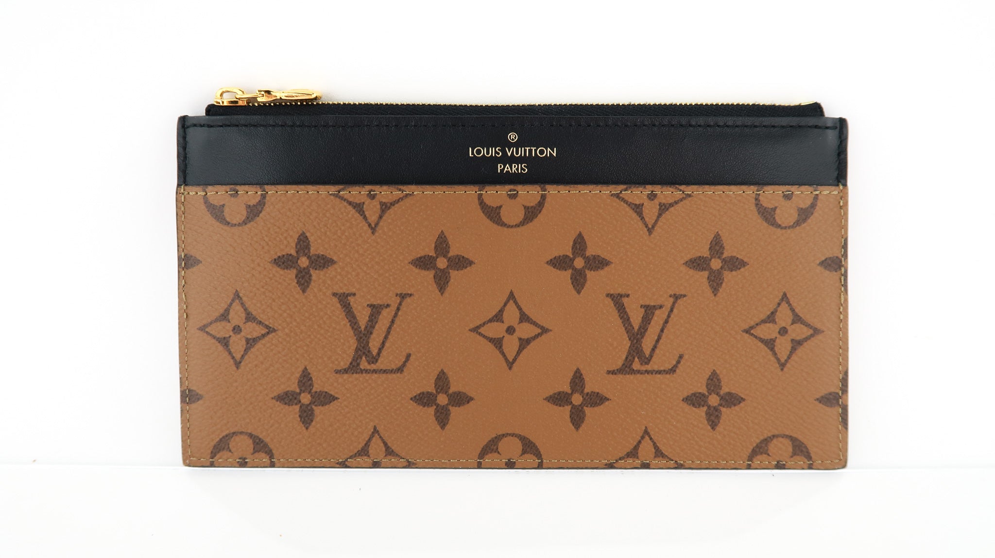 Louis Vuitton, Bags, Louis Vuitton Slim Purse Monogram Reverse