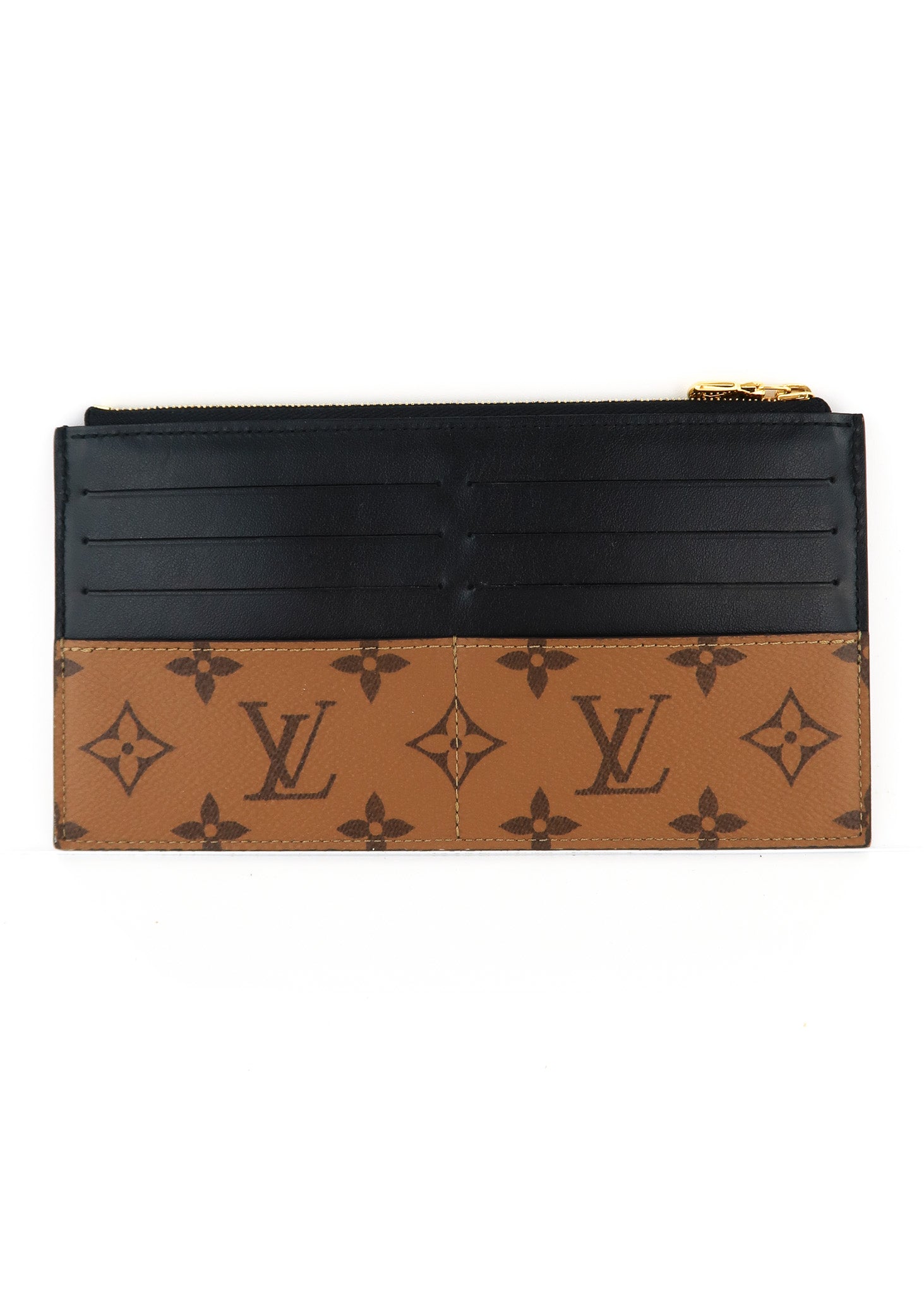 Louis Vuitton Monogram Eclipse Reverse Slender Wallet w/ Box