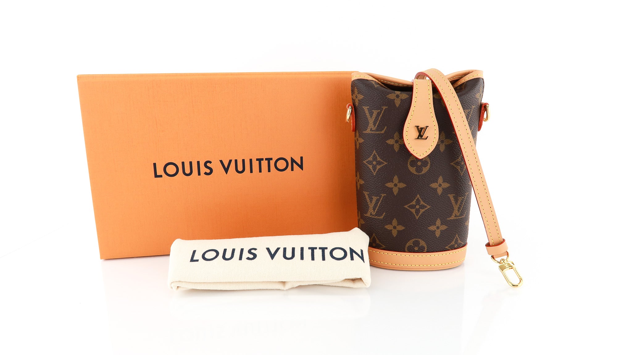 Louis Vuitton Fold Me Pouch Monogram Brown