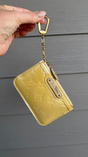 Load image into Gallery viewer, Louis Vuitton Vernis Monogram Key Pouch Yellow