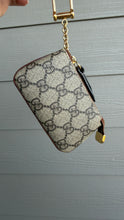 Load image into Gallery viewer, Gucci Supreme Canvas Monogram Key Pouch Brown