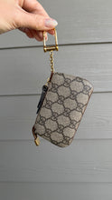 Load image into Gallery viewer, Gucci Supreme Canvas Monogram Key Pouch Brown