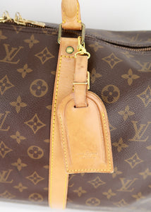 LOUIS VUITTON 1990 Keepall 55 Brown Monogram Duffle Bag