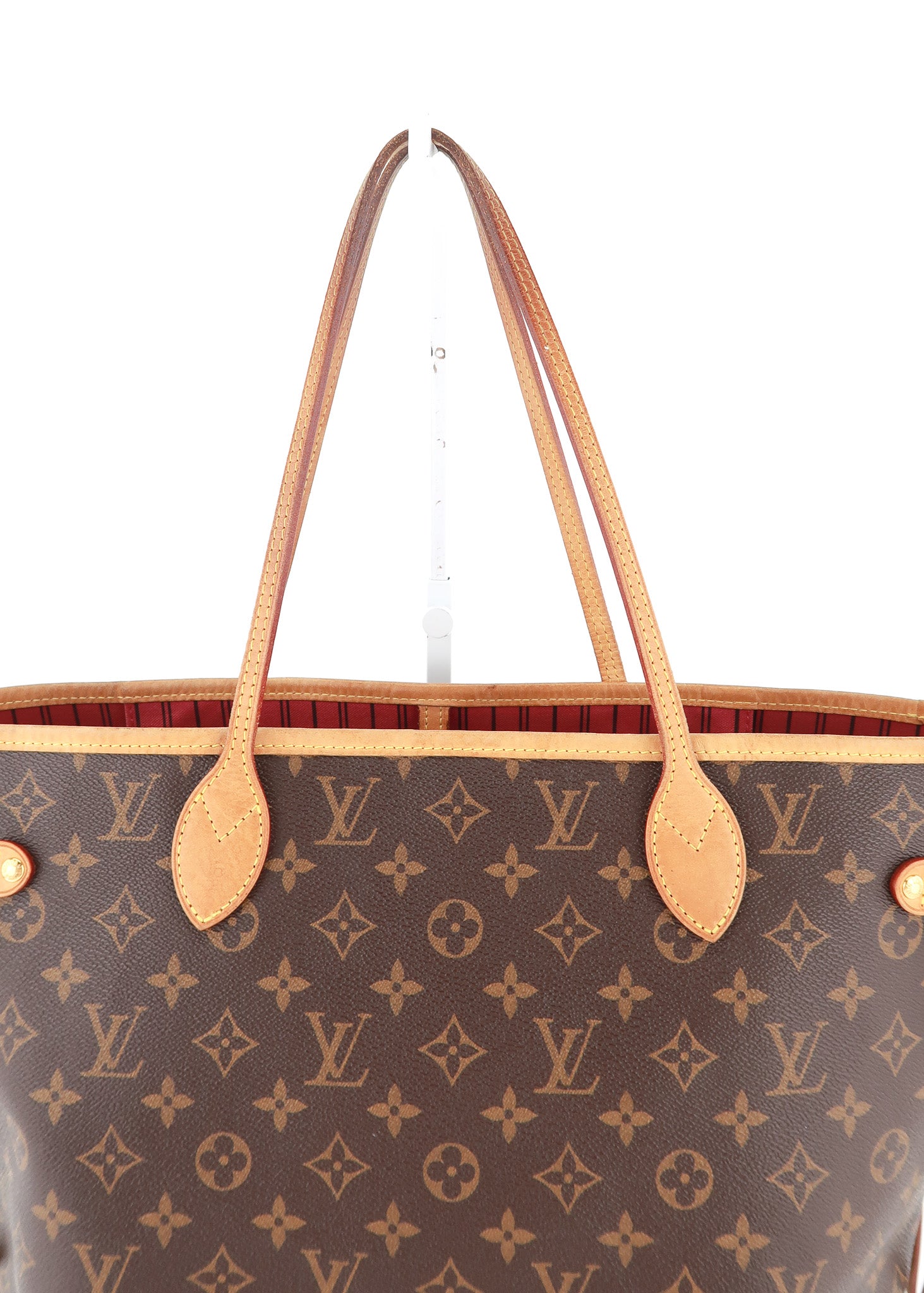 Pink Monogram Canvas V Neverfull MM