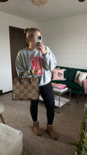 Load image into Gallery viewer, Gucci Monogram Jumbo GG Calfskin Web Tote Camel