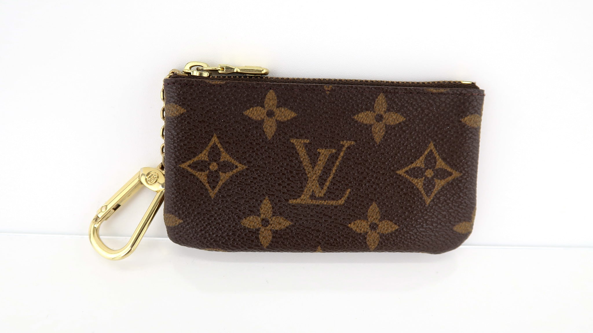 LOUIS VUITTON Key Cles Pouch Zippy Coin Purse Monogram Wallet Bag