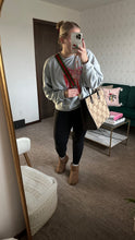 Load image into Gallery viewer, Gucci Monogram Jumbo GG Calfskin Web Tote Camel