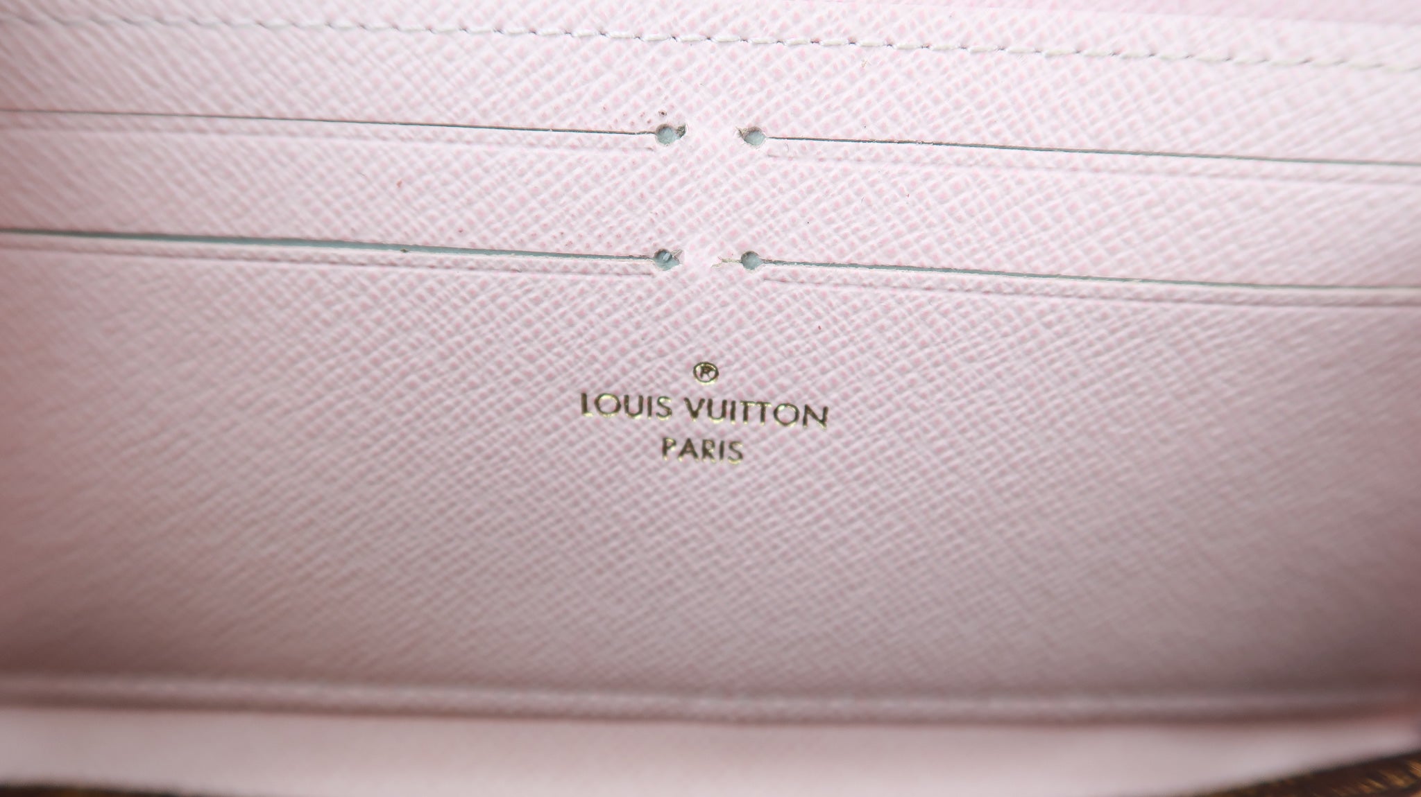 Louis Vuitton Damier Ebene Clemence Wallet Rose Ballerine – DAC