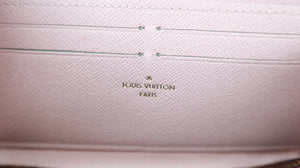 Louis Vuitton Damier Ebene Clemence Wallet Rose Ballerine