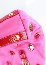 Load image into Gallery viewer, Prada Nylon Patent Jeweled Tote