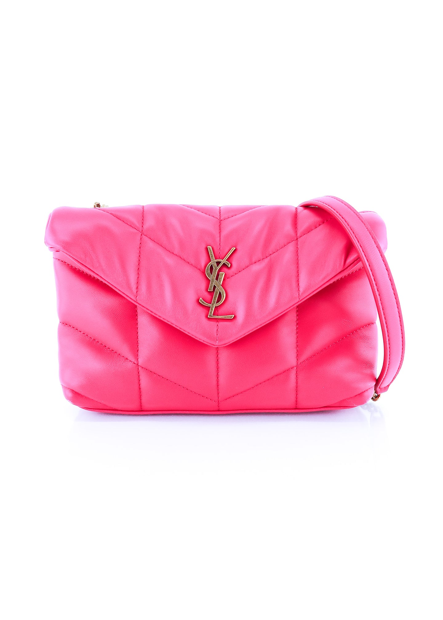Saint Laurent Puffer Mini LouLou Pink