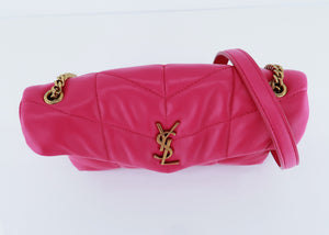 Saint Laurent Puffer Mini LouLou Pink