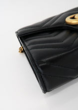 Load image into Gallery viewer, Gucci Marmont Wallet On A Chain Black