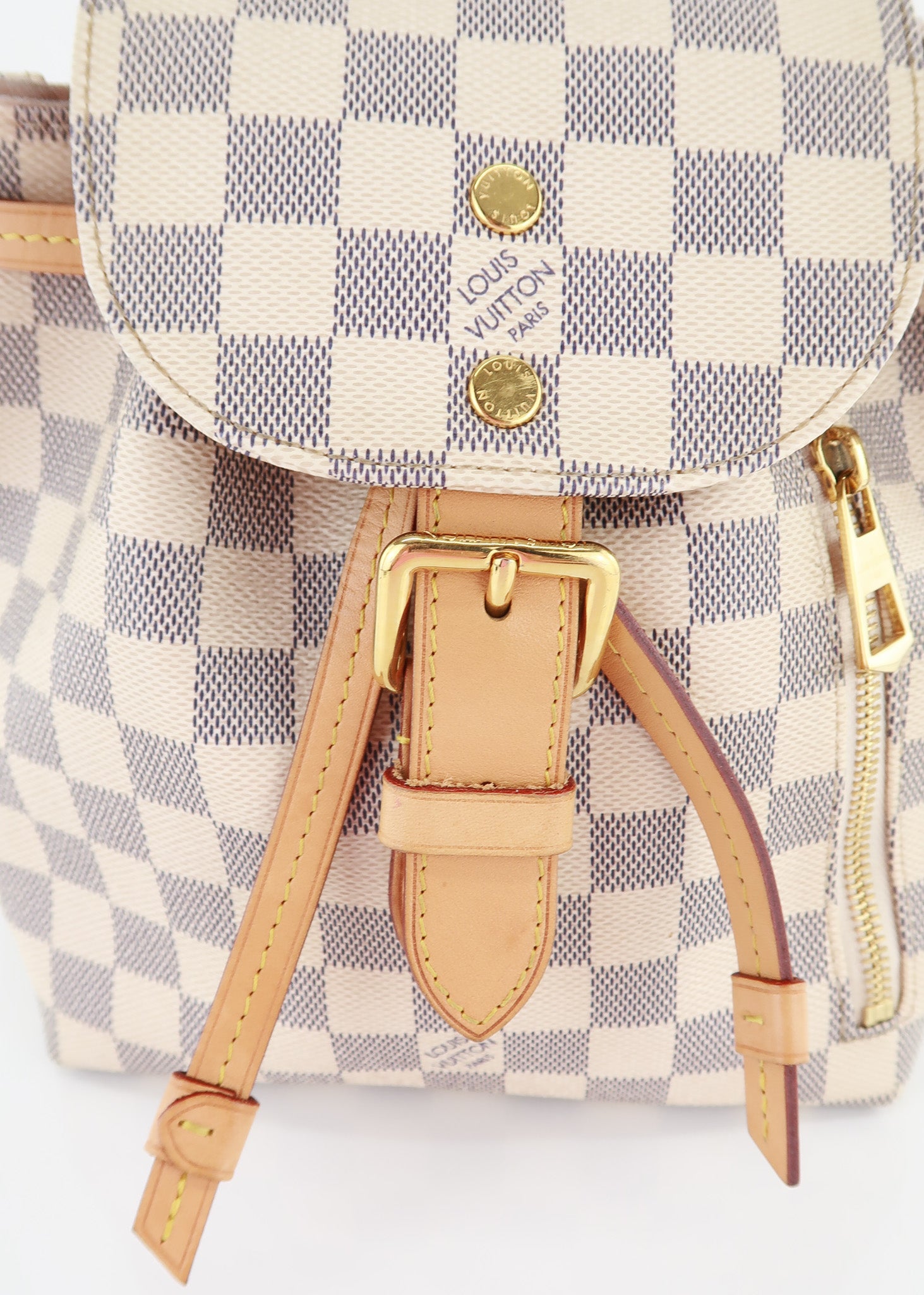 Louis Vuitton Sperone BB Damier Azur Backpack, Luxury, Bags