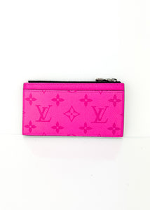 Louis Vuitton Taigarama Card Coin Pink