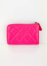 Load image into Gallery viewer, Chanel Caviar Zipped Key Pouch Pink