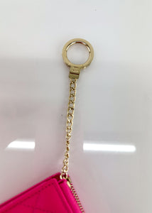 Chanel Caviar Zipped Key Pouch Pink