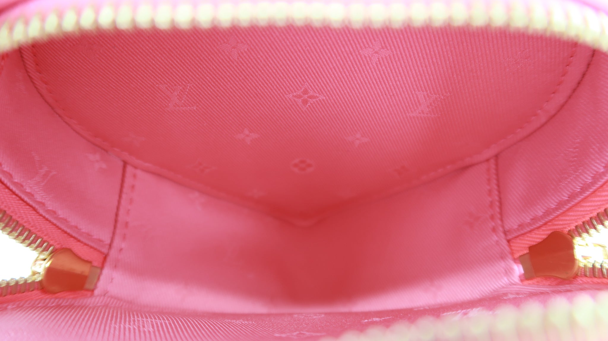LOUIS VUITTON Calfskin Embroidered Monogram Pop My Heart Bag Pouch Dragon  Fruit Pink | FASHIONPHILE