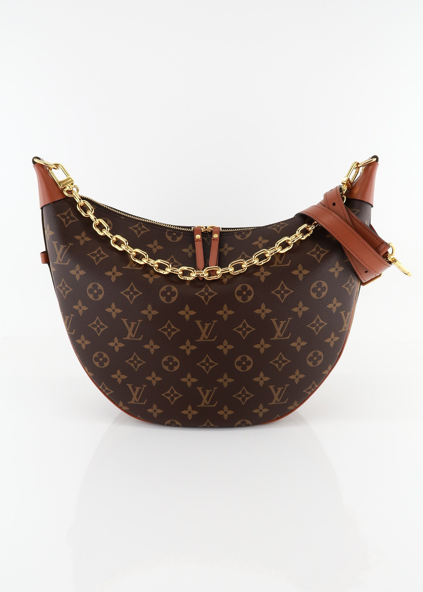 Louis+Vuitton+Loop+Hobo+Bag+Brown+Monogram+Reverse+Coated+Canvas for sale  online