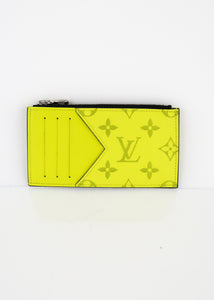 Louis Vuitton Taigarama Card Coin Yellow