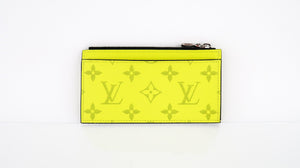 Louis Vuitton Taigarama Card Coin Yellow