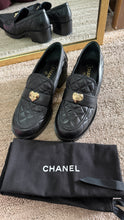 Load image into Gallery viewer, Chanel Coco Love Quilted Loafers Black