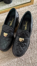 Load image into Gallery viewer, Chanel Coco Love Quilted Loafers Black
