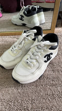 Load image into Gallery viewer, Chanel Black and White Sneakers