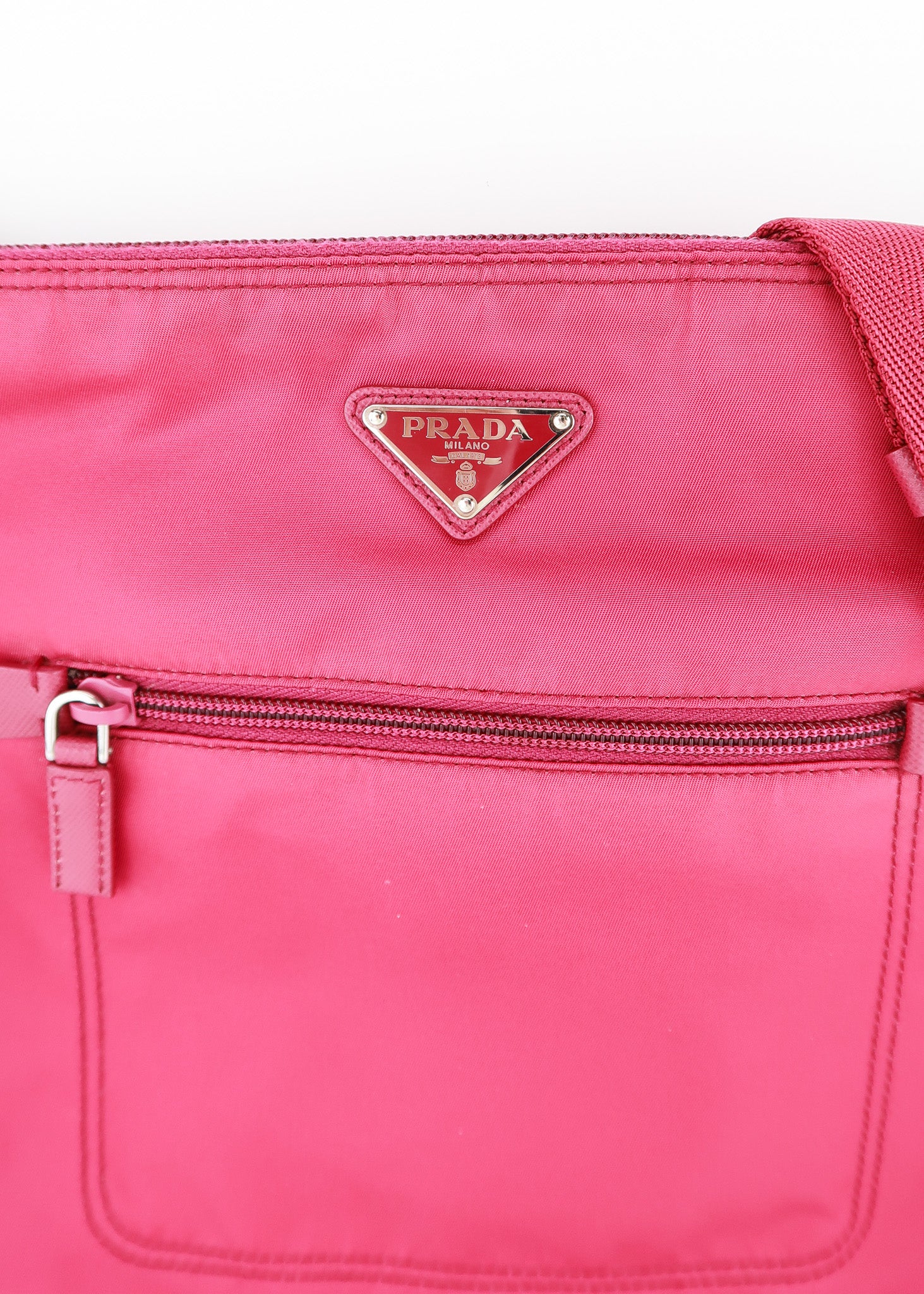 Prada Nylon Crossbody Magenta – DAC