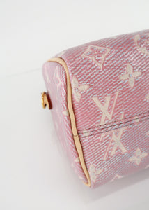 Louis Vuitton Monoglam Speedy 20 Banouliere Pink LE