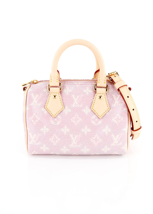 Louis Vuitton Monoglam Speedy 20 Banouliere Pink LE