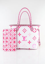 Load image into Gallery viewer, Louis Vuitton Neverfull MM By the Pool Pink Full Set