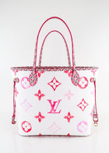 Load image into Gallery viewer, Louis Vuitton Neverfull MM By the Pool Pink Full Set