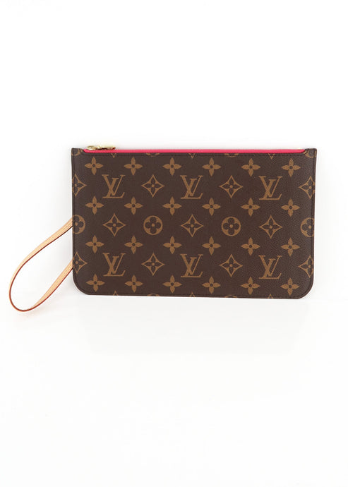 Louis Vuitton Monogram Neverfull Pochette Pink