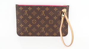 Louis Vuitton Monogram Neverfull Pochette Pink