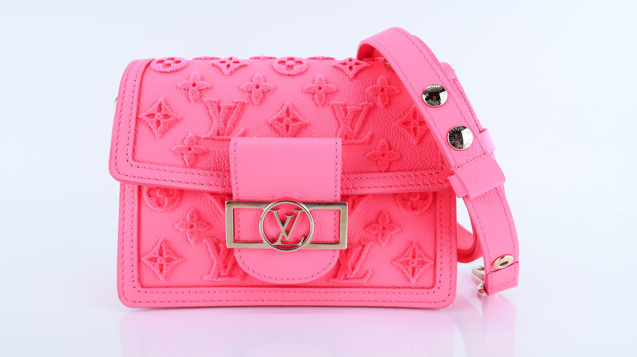 Louis Vuitton, Bags, Louis Vuitton Mini Dauphine Fluorescent Pink