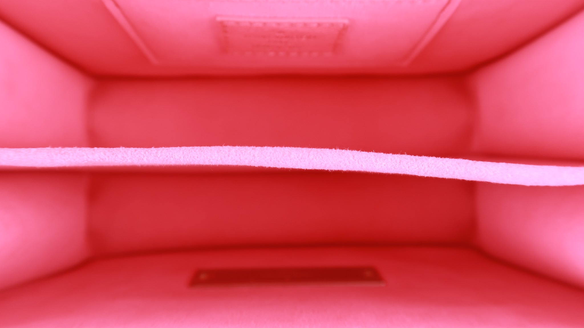 LOUIS VUITTON Grained Calfskin Tufted Monogram Mini Dauphine Fluo Pink  1080862