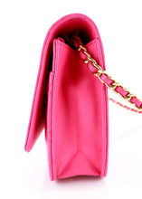 Load image into Gallery viewer, Chanel Lambskin Boy Wallet on a Chain Hot Pink