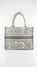 Load image into Gallery viewer, Dior Medium Dioriviera Toile De Jouy Book Tote Gray