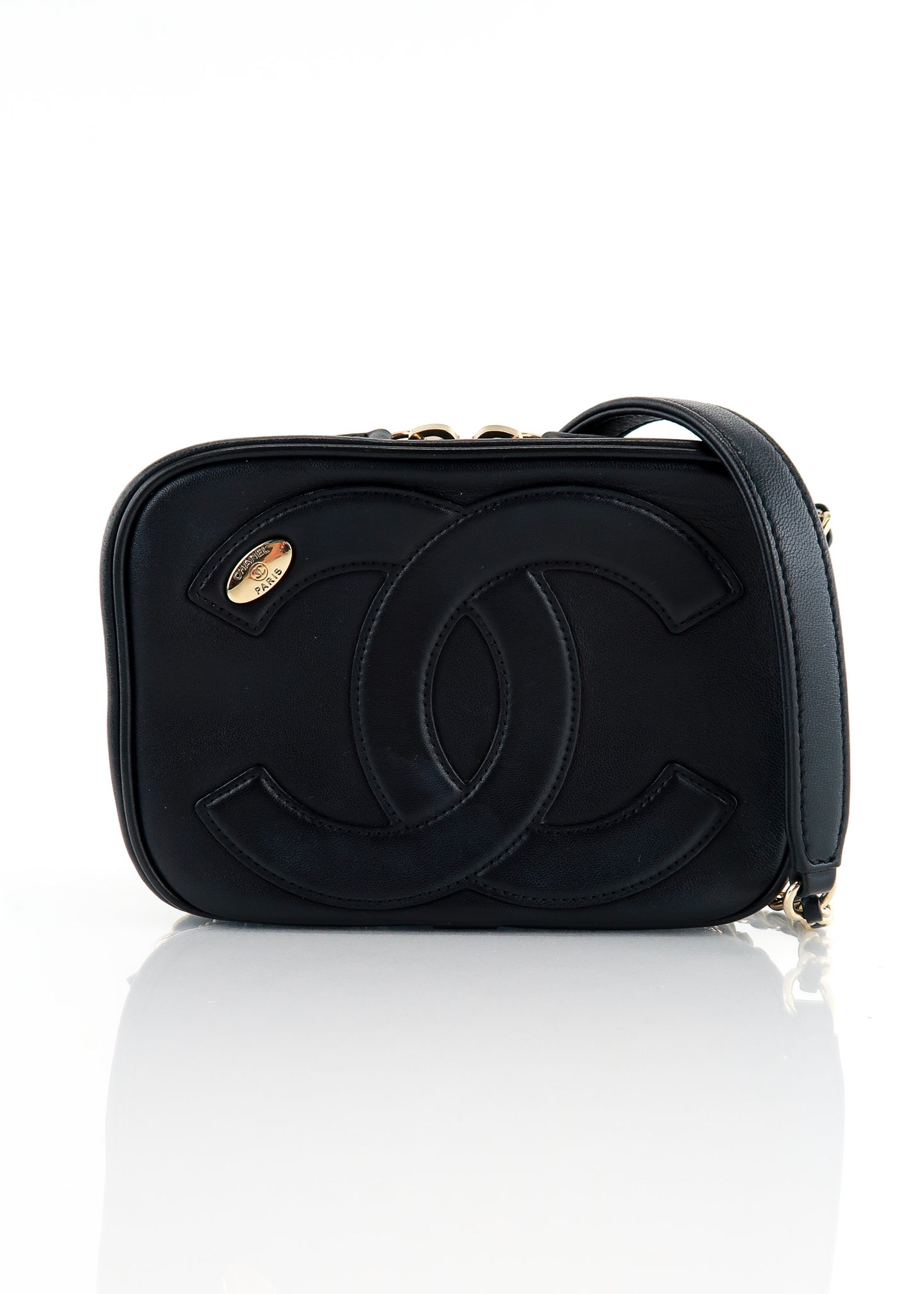 Chanel Black CC Caviar Tote Leather ref.963192 - Joli Closet